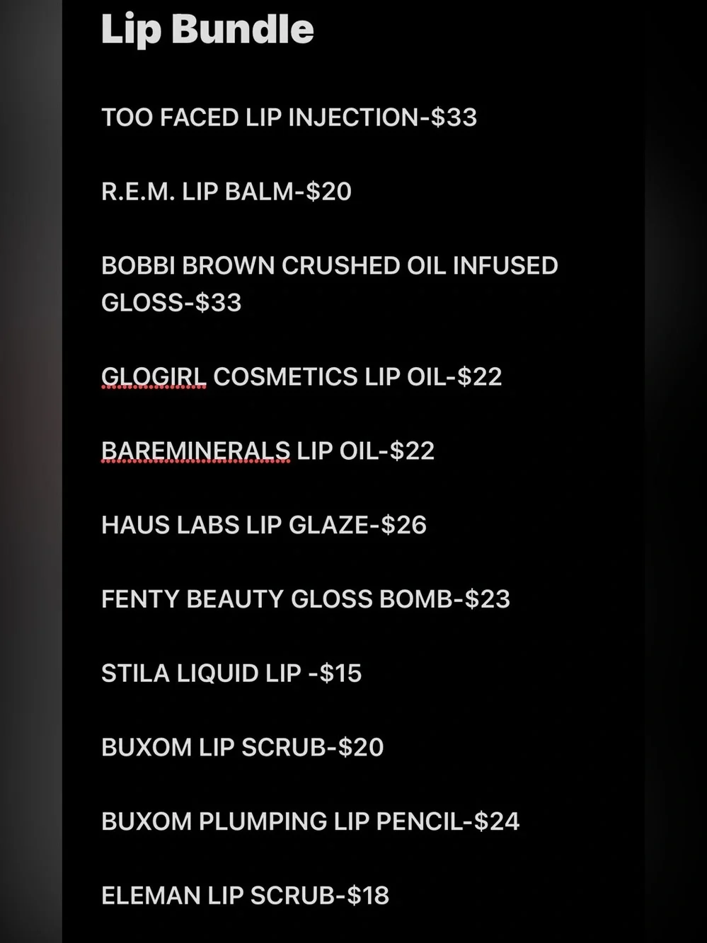 Lip Bundle-Retail Value $256